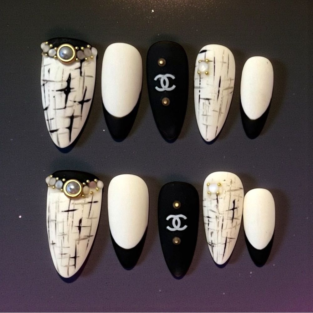 Custom Handmade Reusable Designer Press On Nails